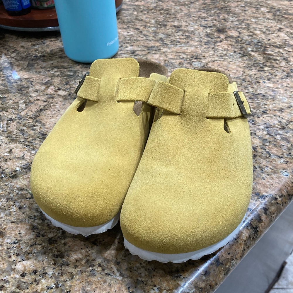 Yellow Birkenstocks